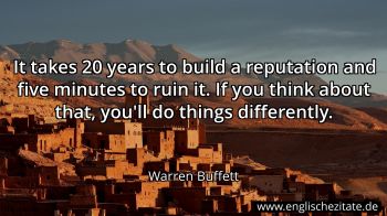 Englisches Zitat von Warren Buffett als Bild
