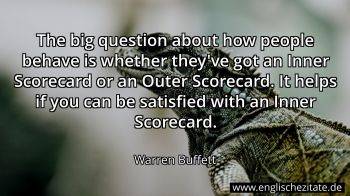 Englisches Zitat von Warren Buffett als Bild