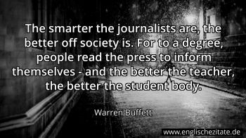 Englisches Zitat von Warren Buffett als Bild
