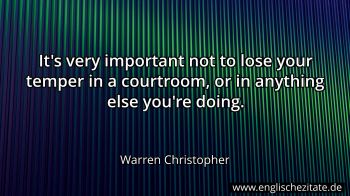 Englisches Zitat von Warren Christopher als Bild