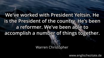 Englisches Zitat von Warren Christopher als Bild