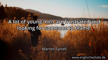 Englisches Zitat von Warren Farrell als Bild