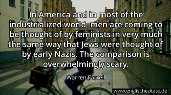 Englisches Zitat von Warren Farrell als Bild
