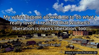 Englisches Zitat von Warren Farrell als Bild