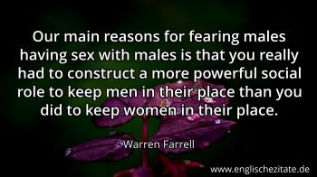 Englisches Zitat von Warren Farrell als Bild