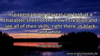 Englisches Zitat von Warren Spector als Bild