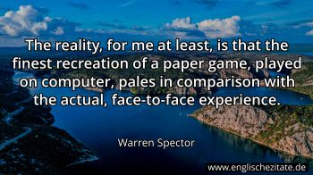Englisches Zitat von Warren Spector als Bild