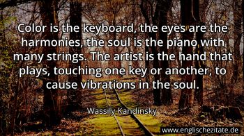 Englisches Zitat von Wassily Kandinsky als Bild