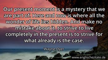 Englisches Zitat von Wayne Dyer als Bild