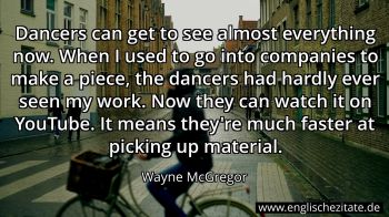 Englisches Zitat von Wayne McGregor als Bild