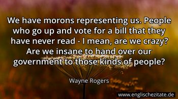 Englisches Zitat von Wayne Rogers als Bild