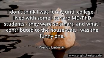Englisches Zitat von Wendy Liebman als Bild