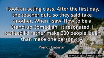 Englisches Zitat von Wendy Liebman als Bild