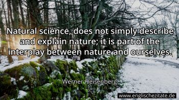 Englisches Zitat von Werner Heisenberg als Bild