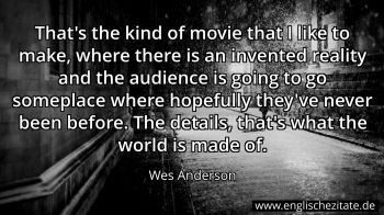 Englisches Zitat von Wes Anderson als Bild