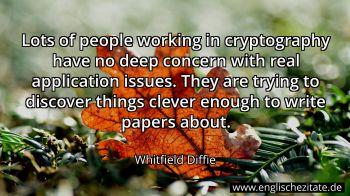 Englisches Zitat von Whitfield Diffie als Bild