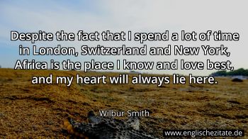 Englisches Zitat von Wilbur Smith als Bild