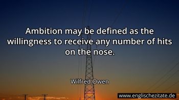 Englisches Zitat von Wilfred Owen als Bild