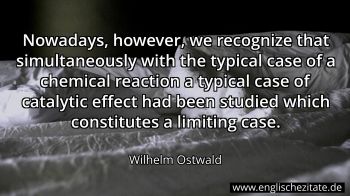 Englisches Zitat von Wilhelm Ostwald als Bild