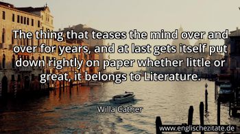 Englisches Zitat von Willa Cather als Bild