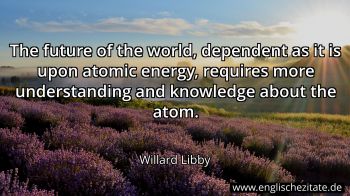Englisches Zitat von Willard Libby als Bild