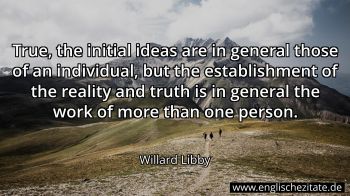 Englisches Zitat von Willard Libby als Bild