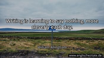 Englisches Zitat von William Allingham als Bild
