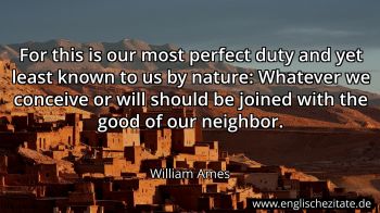 Englisches Zitat von William Ames als Bild