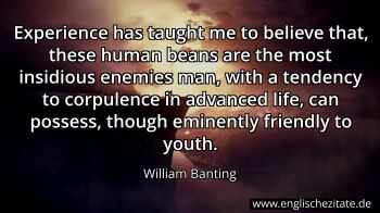 Englisches Zitat von William Banting als Bild