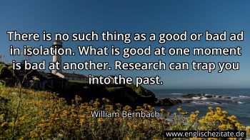 Englisches Zitat von William Bernbach als Bild