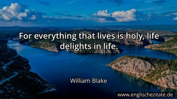 Englisches Zitat von William Blake als Bild