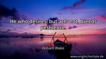 Englisches Zitat von William Blake als Bild