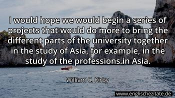 Englisches Zitat von William C. Kirby als Bild