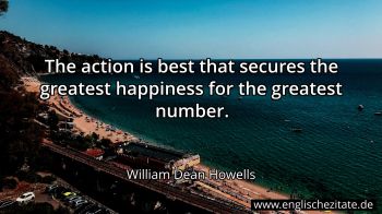 Englisches Zitat von William Dean Howells als Bild