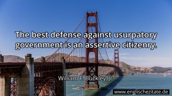 Englisches Zitat von William F. Buckley, Jr. als Bild