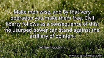 Englisches Zitat von William Godwin als Bild