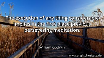 Englisches Zitat von William Godwin als Bild