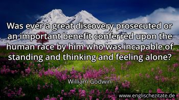 Englisches Zitat von William Godwin als Bild