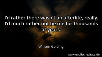 Englisches Zitat von William Golding als Bild