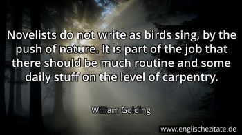 Englisches Zitat von William Golding als Bild