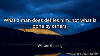 Englisches Zitat von William Golding als Bild
