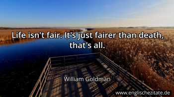 Englisches Zitat von William Goldman als Bild