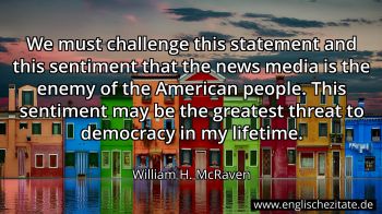 Englisches Zitat von William H. McRaven als Bild