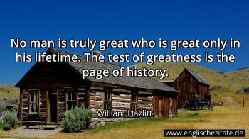 Englisches Zitat von William Hazlitt als Bild