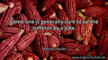 Englisches Zitat von William Hazlitt als Bild