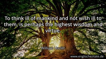 Englisches Zitat von William Hazlitt als Bild