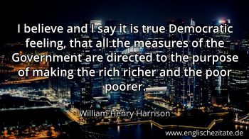Englisches Zitat von William Henry Harrison als Bild