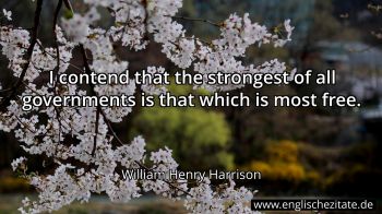 Englisches Zitat von William Henry Harrison als Bild