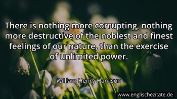 Englisches Zitat von William Henry Harrison als Bild