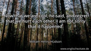 Englisches Zitat von William Henry Hudson als Bild